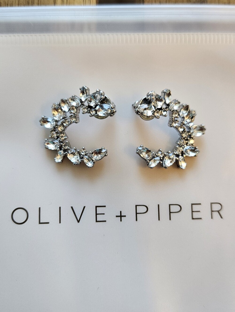 Olive & Piper Lupe Crescent Stud Earrings